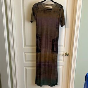 Raquel Allegra multi-color Sheath Maxi Dress